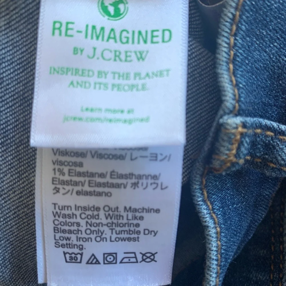J‎ Crew Mid-rise Skinny Jeans Blue Women’s 31” Preloved